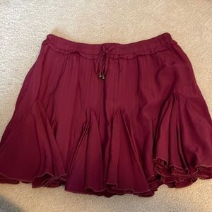 Red skort boutique